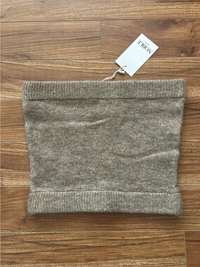 NWT NOBLE Knit Tube Top / Bandeau – Taupe / Oatmeal – Size Small